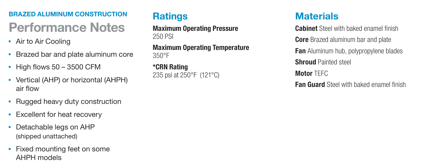 specifications