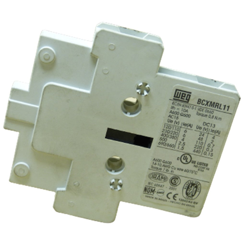Weg BCXMRL11 Auxiliary Contact Block, 1NO/1NC