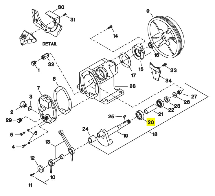 95930400 Ball Bearing for Ingersoll Rand Model 2340