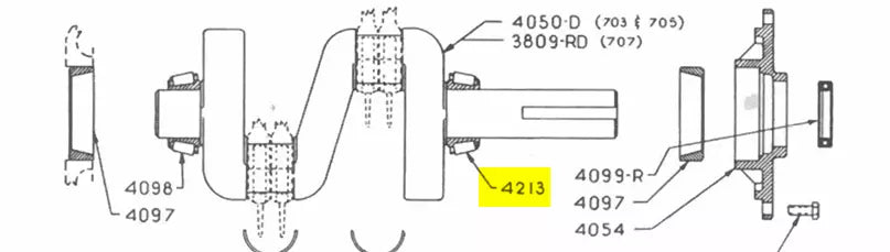 main bearing cone for Saylor Beall