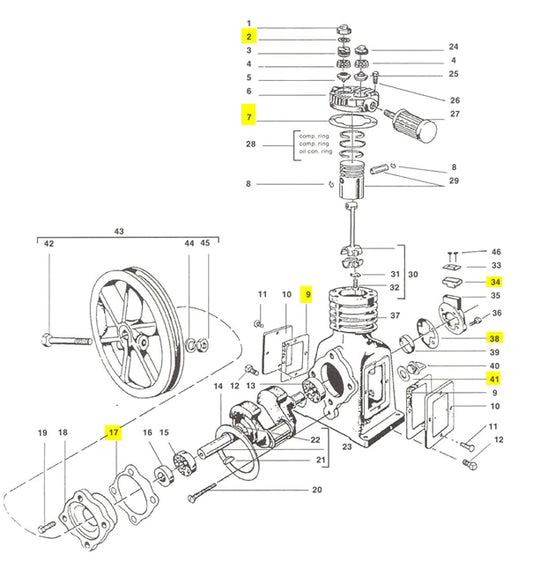 gasket kit for devilbiss