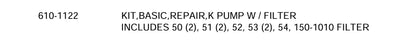 610-1122 parts list
