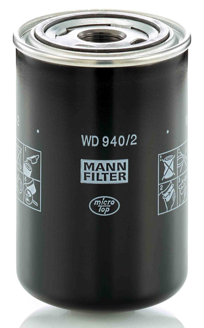 MANN FILTER oil filter with 'WD 940/2' marking on a white background